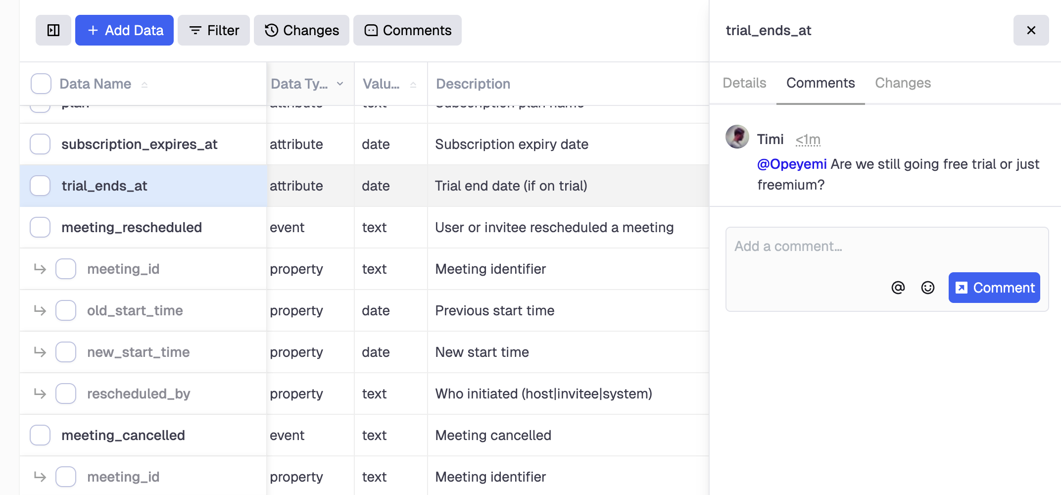 Collaborate with comments and mentions